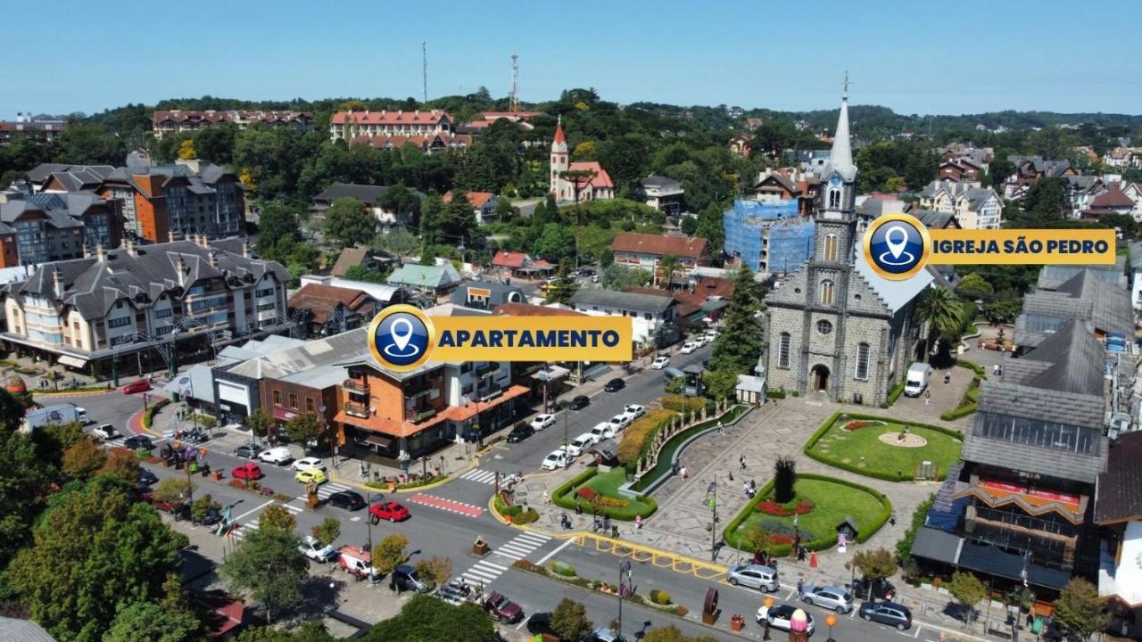 Apartamento Oppitz - No Coracao De Gramado Junto Da Rua Cobertaアパートメント エクステリア 写真